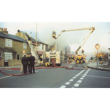 Fire Rescue Disaster Police At London Burlesque Adult Club Postcard