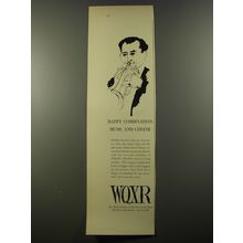 1954 WQXR Radio Ad - Happy combination: Music and Cheese