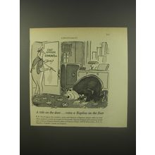 1956 Bigelow Carpet Ad - A title on the door