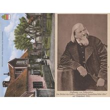 August Heinrich Hoffmann von Fallersleben German Poet Villa 2x Postcard s