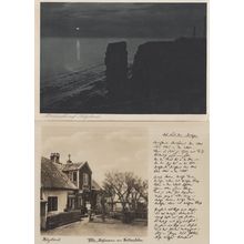 Helgoland Hoffmann Villa & Poem Rhyme German Postcard