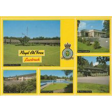 Royal Air Force Laarbruch RAF Swimming Pool German Military Postcard