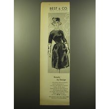 1959 Best & Co. Dress by Andrew Arkin Advertisement - Beauty by Design