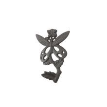 Pack Of 2] Cast Iron Butterfly on a Branch Decorative Metal Wall Hook 6.5""