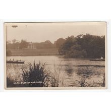The Lake Grovelands Park Postcard RP Southgate London A