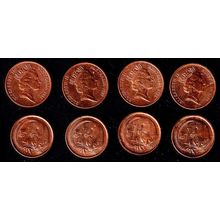 Australia 4x One Cent Coins 1985 - '89 Possum Queen Elizabeth II 1c QE II No '86