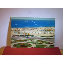 THE BEACH, RIVIERA DI RIMINI, ITALY unused postcard =