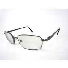 Caravaggio Rudy Gun Metal Eyeglasses Frames Full Frame Brushed Silver 54/18/145