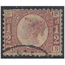 1870 SG48/9 1/2d Rose Plate 1 Fine Used Check Letters "QF".