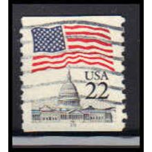 Used 2115a 22c U.S. Flag Very Fine CNS 19 PA5797