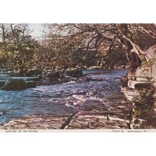 Waters Divide Autumn Winter Teesdale Durham Rare Womens Institute Photo Postcard