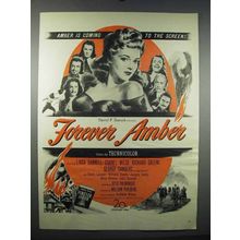 1947 Forever Amber Movie Ad - Linda Darnell