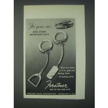 1947 Forstner Key Chains Ad - For Your Car