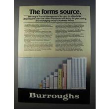 1980 Burroughs Forms Management Service Ad - The Source