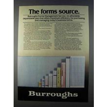 1980 Burroughs Forms Management Service Ad - The Source