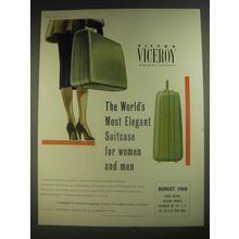 1958 Victor Viceroy Luggage Ad - The world's most elegant suitcase for women