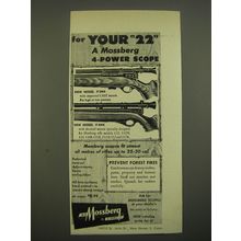 1951 Mossberg Model 2M4 and 4M4 Scopes Advertisement