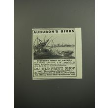 1952 The Old Print Shop Advertisement - Audubon's Birds