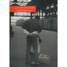 Auf Ein Baldiges Wiedersehen German Train Station Postcard
