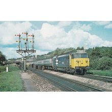 58030 Courageous Train At Exeter Station 1981 Postcard