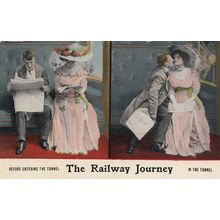 The Railway Journey Broadclyst The Tunnel Exeter Devon Station Old Postcard