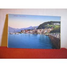 BELLAGIO, LAGO DI COMO, ITALY unused antique postcard #