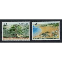 Cyprus Turtles Mouflons Europa. Parks and Gardens 2v 1999 MNH SG#969-970
