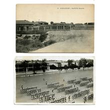 Egypt Alexandria Ras-El-Tin barracks British Army postcard posted 1925 & photo