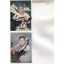 WILLIE MAYS & JIM DAVENPORT AUTOGRAPH 1979/78 NEW YORK GIANTS HOF WORLD CHAMPION