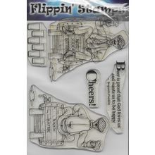 La Pashe. Flippin' Stamps. Beer Stamp Set. Stamping Cardmaking Scrapbooking