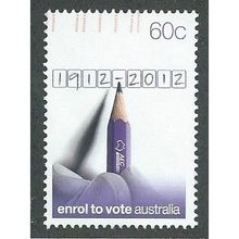AUS 2012 60c 'COMPULSORY ENROLMENT' FINE USED (EBID37-789)