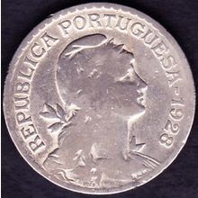 1928 Portugal 1 Escudo Coin