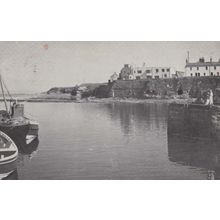Ben Wyvis Holiday Home Homes Harbour Boat Scotland Scottish Real Photo Postcard
