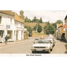 Main Street Coffee Shop Midland Bank Keyworth Nottingham Village Postcard