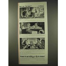 1942 Kellogg's Pep Cereal Ad - How's Your Pep Appeal