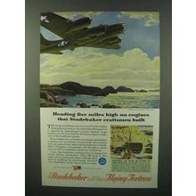 1944 Studebaker Boeing Flying Fortress Ad - Miles High