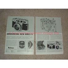 1958 2-page Aires V Camera Ad - Announcing New Aires V!