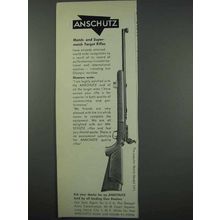 1961 Anschutz Match Rifle Model 1411 Gun Ad