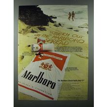 1970 Marlboro Cigarette Ad - Stretch Out on Spread