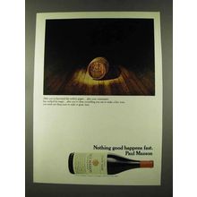 1973 Paul Masson Pinot Noir Wine Ad