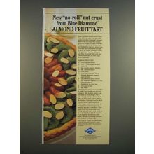 1986 Blue Diamond Almonds Ad - Almond Fruit Tart Recipe