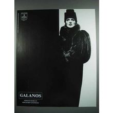 1988 Galanos Fur Coat Ad