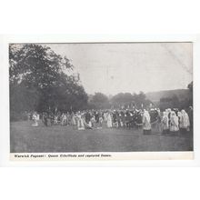 Queen Ethelfleda and Captured Danes Warwick Pageant Postcard