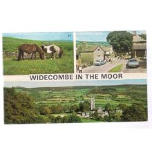 multiview, WIDECOMBE-IN-THE-MOOR.. used postcard by Europa c. 1981 not posted =