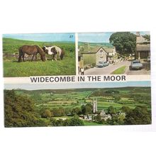 multiview, WIDECOMBE-IN-THE-MOOR.. used postcard by Europa c. 1981 not posted