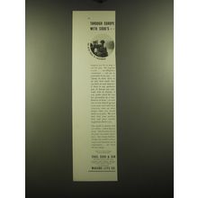 1931 Thos. Cook & Son Ad - Through Europe with Cook's