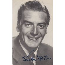 Victor Mature Signed Photo Postcard