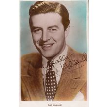 Ray Milland Signed Photo Postcard