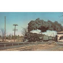 Norfolk Western Class 2-6-6-4 Train Postcard