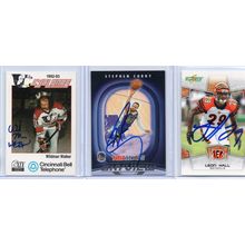 Autographed 3 Card Lot with Steph Curry Signed